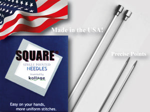 Kollage Square Single Pointed Needle 2.5 mm/US1.5-10"